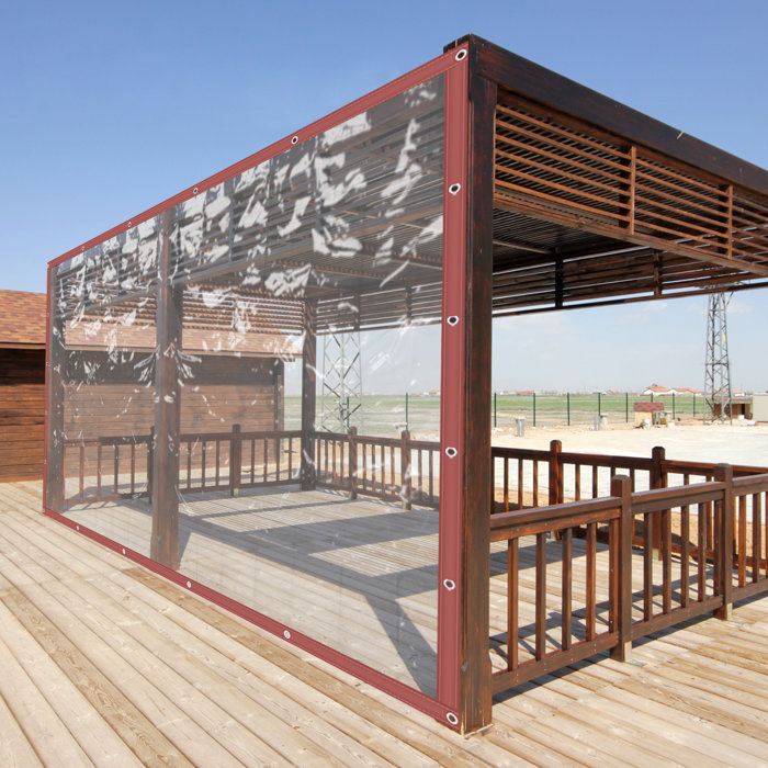 YYBUSHER Outdoor Durable Clear Awning Canopy Patio Enclosure PVC